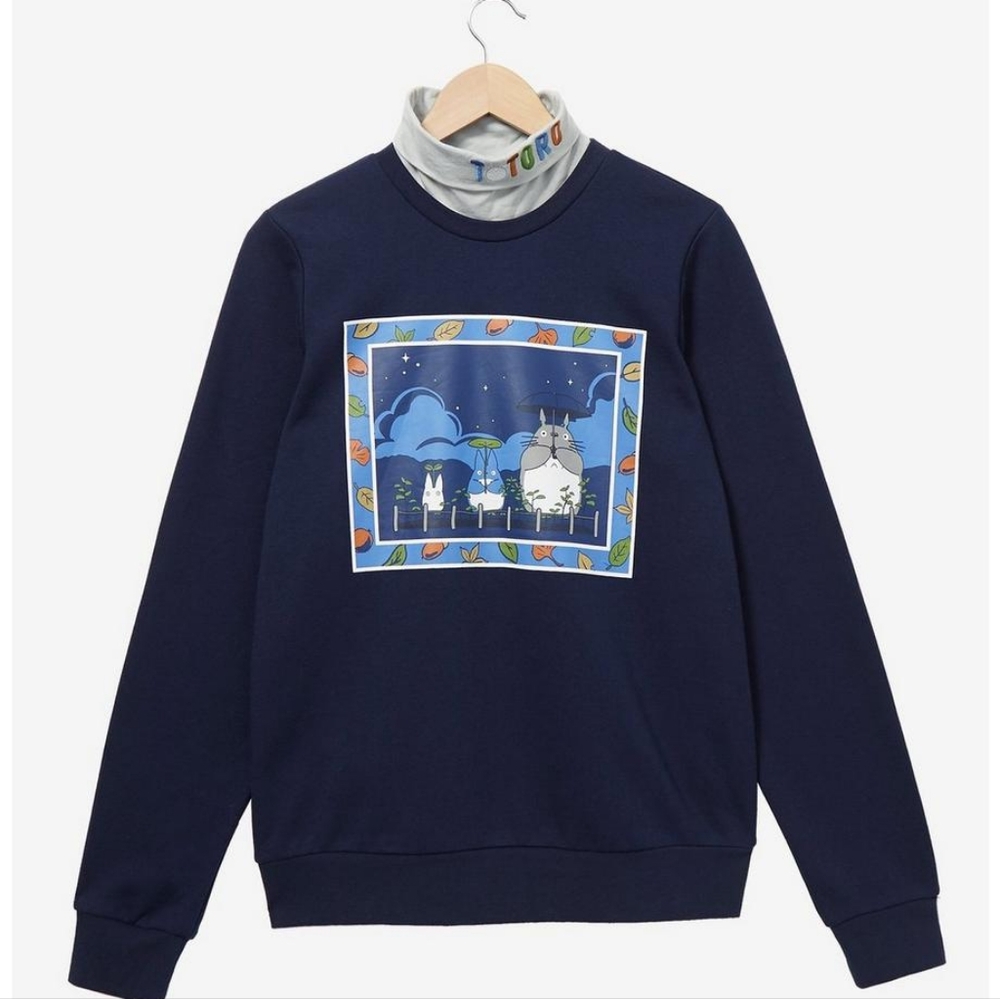 Studio Ghibli My Neighbor Totoro Frame Portrait Turtleneck Crewneck